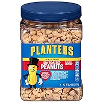 Planters Lightly Salted Dry Roasted Peanuts (34.5 oz Jars)