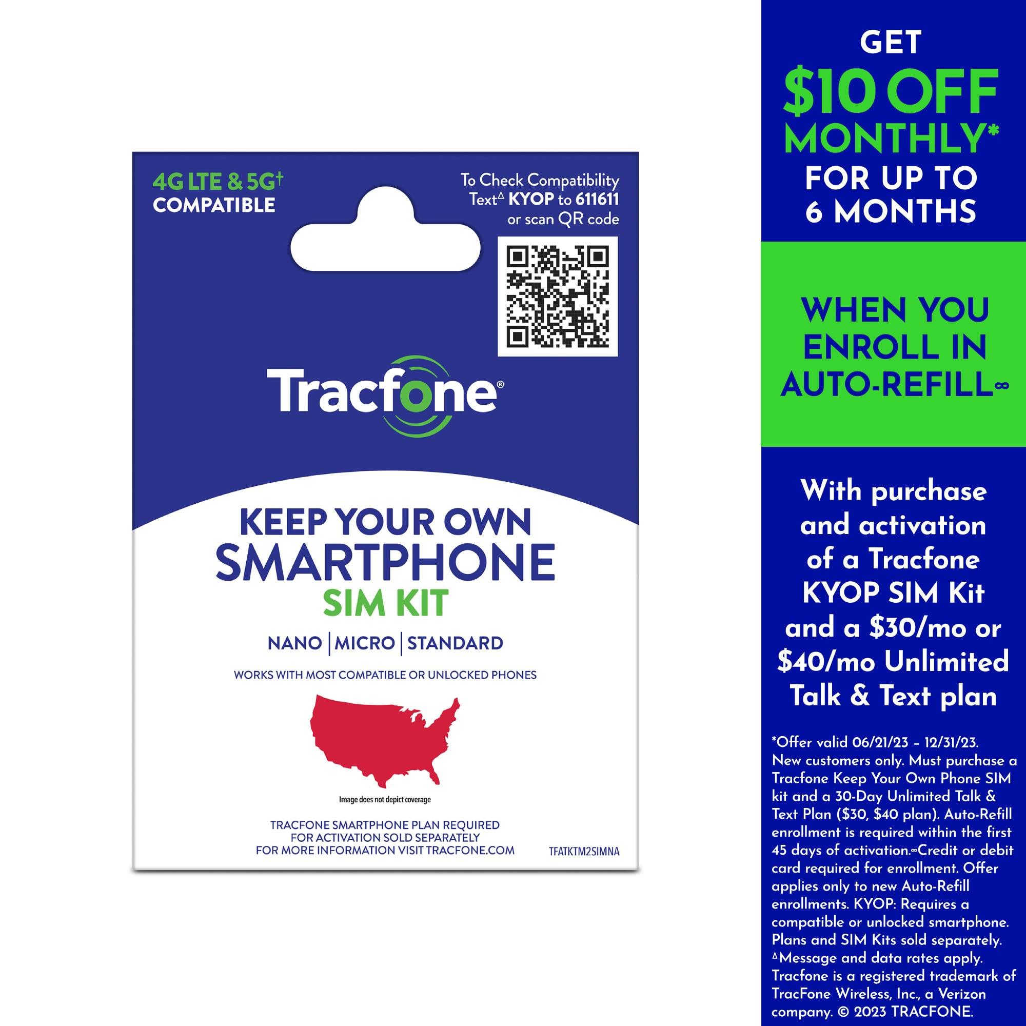 Tracfone Keep Your Own Phone Prepaid SIM Kit - Prepaid