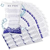 250 Pcs Dry Ice Pack for Shipping Frozen Food Reusable Ice Packs for Shipping and Coolers Ice Cold Pack for Lunch Box Mailing Fresh Long Lasting Storage Lunch Bag