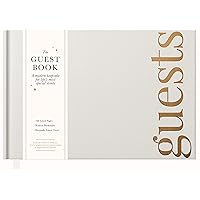 Guest Book: Beautiful Keepsake for Life’s Special Events - Sign In Book for Wedding Reception, Baby Shower, Funeral and Vacation Home - 100 Pages, Ribbon Bookmark and Gold Foil