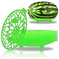 Watermelon Support Stand - 10pk Green Plastic Melon Cradle Supports for Watermelons, Pumpkins, Melons, and Squash