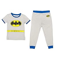 DC Comics Boys Batman Superhero Costume Cotton Pajama Set