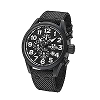 TW Steel Volante Mens 45mm Chronograph Quartz Watch with Leather or Textile Strap