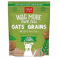 Wag More Bark Less Crunchy Dog Treats, Oats & Grains Chicken & Carrots, 3lbs. Bag