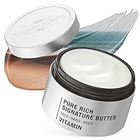 Signature Body Butter with Cold-Pressed Shea, Hyaluronic Acid, Niacinamide (B3), Panthenol (B5) & Ceramides | Nourishing Cream for Body & Skin (Vitamin, 7 oz)