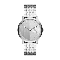 A|X Armani Exchange Men's Watch with Two-Hand Analog Display and Stainless Steel or Leather Band, Watch for Men