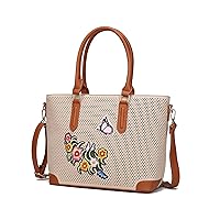 Mia K Collection Crossbody Tote Bags for Women - PU Leather Handbag Purse - Shoulder Strap, Satchel Pocketbook
