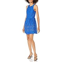 Women's Yunis Grommet Lace Fit-And-Flare Dress