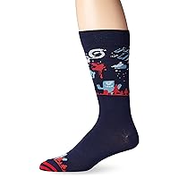 K. Bell Socks Women's Fun Happy Hour Crew Socks-1 Pairs-Cool & Cute Pop Culture Funny Gifts