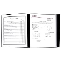C-Line 12-Pocket Bound Sheet Protector Presentation Book, 24-Page Capacity, For 8.5 x 11-Inch Inserts, Black (33120)