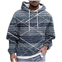 Hoodies For Men Big And Tall Retro Graphic Hoodie 2023 Fall Men Long Sleeve Sweatshirt Hooded Pullover With Pocket