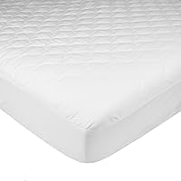 TL Care Ultra Soft Microfiber Waterproof Fitted Pack N Play Playard Mattress Protector, Quilted Mattress Pad Cover, 27