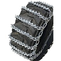 TireChain.com 10 16.5 10-16.5 TWO-LINK V-BAR Tractor Boron Alloy Tire Chains set of 2