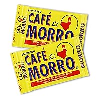 Café El Morro Dark Roast Espresso Ground Coffee, Bulk Coffee, Authentic Puerto Rican Style Coffee, Vacuum Sealed, Ground Espresso Beans, 6 oz (1-Pack)