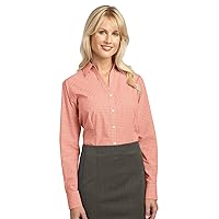 Port Authority Ladies Plaid Pattern Easy Care Shirt, Navy