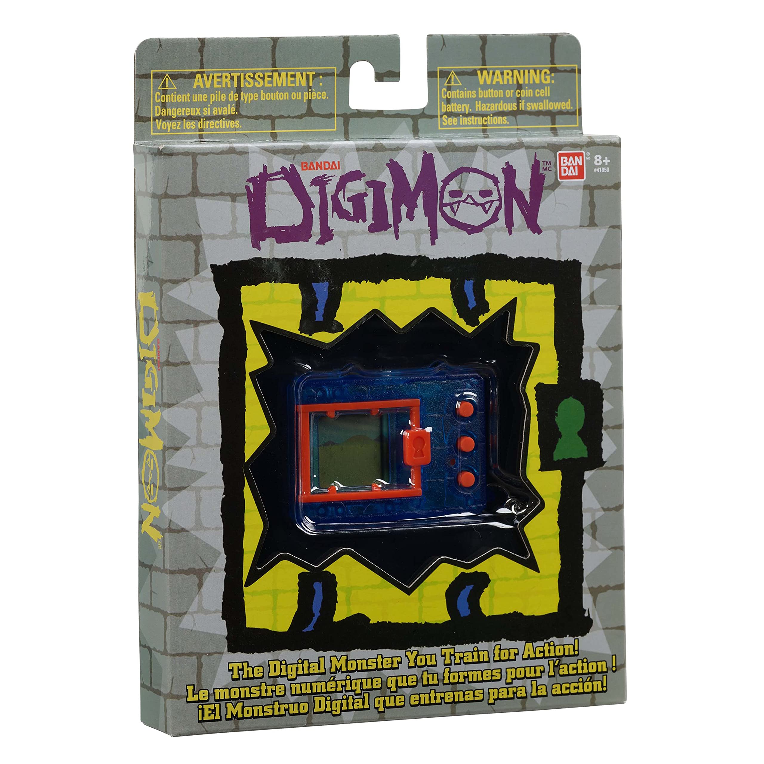 Bandai Original Digimon Digivice Virtual Pet Monster - Translucent Blue