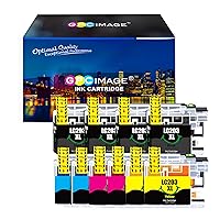 GPC Image Compatible Ink Cartridge Replacement for Brother LC203XL LC203 to use with MFC-J480DW MFC-J680DW MFC-J880DWMFC-J485DW MFC-J4620DW MFCJ5720DW (4 Black, 2 Cyan, 2 Magenta, 2 Yellow, 10-Pack)