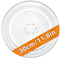 4393799 Fits for Whirl-pool Ken-more Microwave Glass Plate Replacement - 11.8'' Microwave Round Glass Plate
