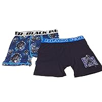 TEN28 by Handcraft Black Panther 2-Pack Athletic Boxer Brief Sizes 6,8,10