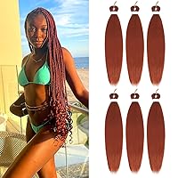 Liang Dian Pre-Stretched Braiding Hair 30 inch 6 packs Hot Water Setting Synthetic Hair Crochet Braiding Hair Extension(350#)