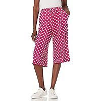 Star Vixen Women's Plus Size Patch Pocket Cropped Pants, FUCDOT, 3X