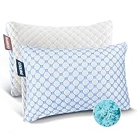 Nestl Cooling Toddler Pillow - Toddler Memory Foam Pillows for Kids, Gel Infused Cooling Pillow, Adjustable Toddler Pillows for Sleeping, Breathable Kids Pillows for Sleeping, 2 Pack Kids Pillow
