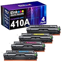 E-Z Ink (TM Compatible for HP 410A Toner Cartridges 4 Pack Replacement for HP 410A 410X Work with HP Color Pro M452DW M477fnw M477fdw M477fdn M452nw M452dn M477 Toner(410A Toner Cartridges 4 Pack)