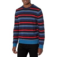 Men's Stripe Crew Neck Sweater
