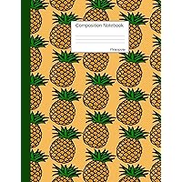 Pineapple Composition Notebook: Graph Paper Journal to write in for school, take notes about fruits and vegetables, for boys and girls, students, healthy eating teachers, homeschool