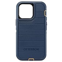 OtterBox Defender Pro Series Screenless Edition Case and Holster for iPhone 14 Pro Max (ONLY) (Blue Suede Shoes)