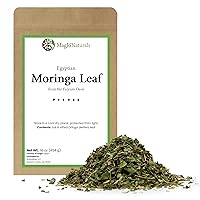 MagJo Naturals Dried Moringa Leaf, Loose Leaf Tea, Cut & Sifted Moringa oleifera, 1 pound