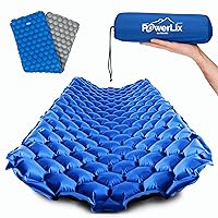 POWERLIX Ultralight Sleeping Pad for Camping with Inflating Bag, Carry Bag, Repair Kit – Compact Lightweight Camping Mat, Outdoor Backpacking Hiking Traveling Airpad Camping Air Mattress