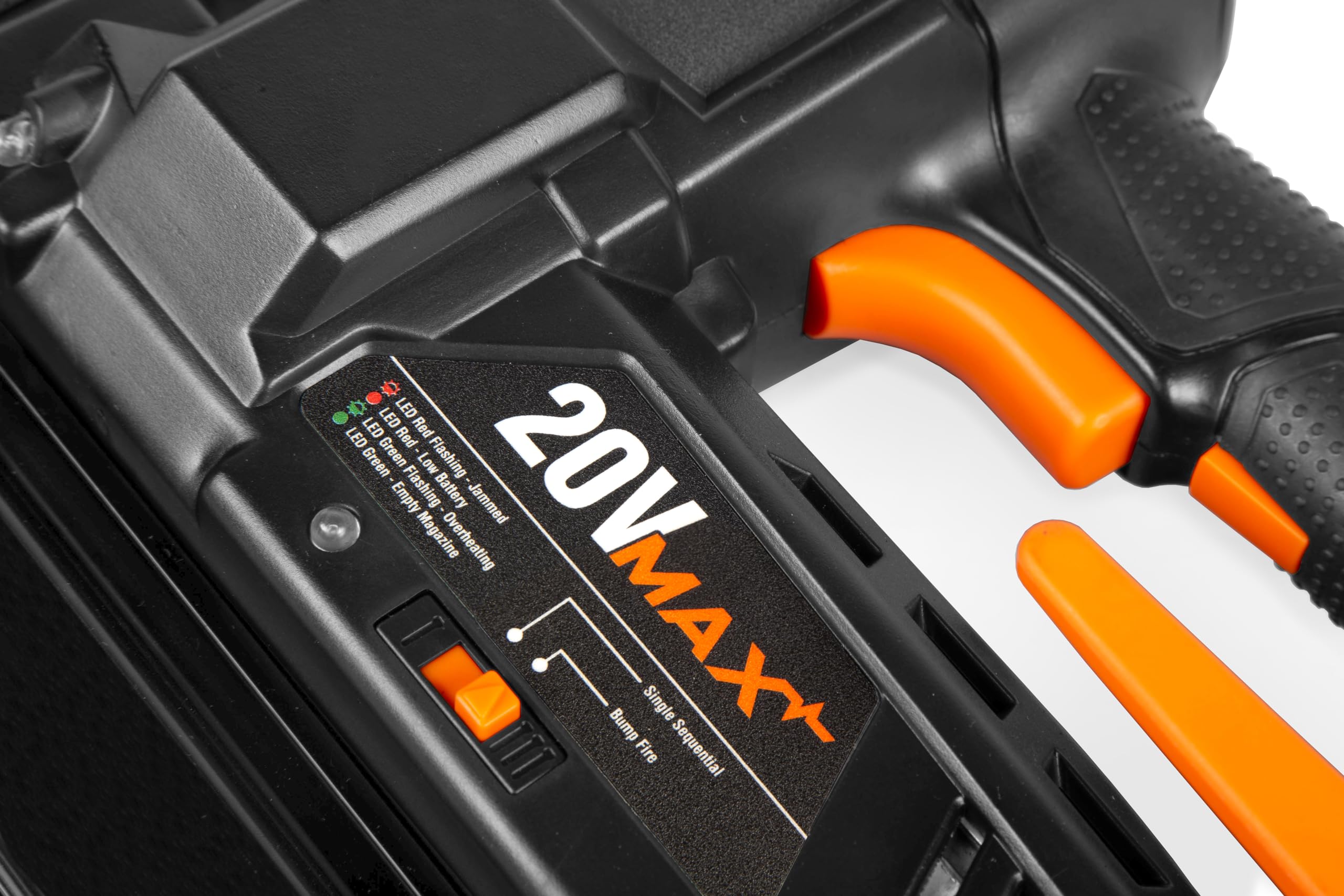 WEN 20V Max Cordless 18-Gauge Brad Nailer with 2.0Ah Battery and Charger (20512)