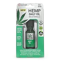 Nail-Aid Hemp Daily Oil Cannabis Sativa Seed Oil Nails Forumla, Clear, 0.55 Fl Oz