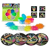 Lite Brite HD Template and Peg Refill Set Plus Storage, 360 Mini-Pegs and 8 Templates