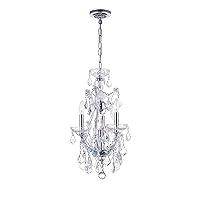 CWI Lighting Maria Theresa 4 Light Up Mini Chandelier with Chrome Finish Fom