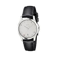 Gucci Quartz Stainless Steel and Leather Casual Watch(Model: YA126574)