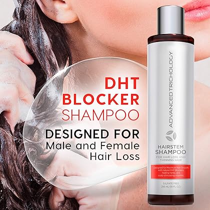 HairStem DHT Blocker Hair Growth Shampoo Products with Biotin, Saw Palmetto - Clinically Developed - Hair Loss Products Treatments- 10oz