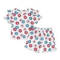 ​Toddler Baby Girl Clothes Short Sleeve T Shirt Shorts Set Newborn Outfit Baby Summer Clothes