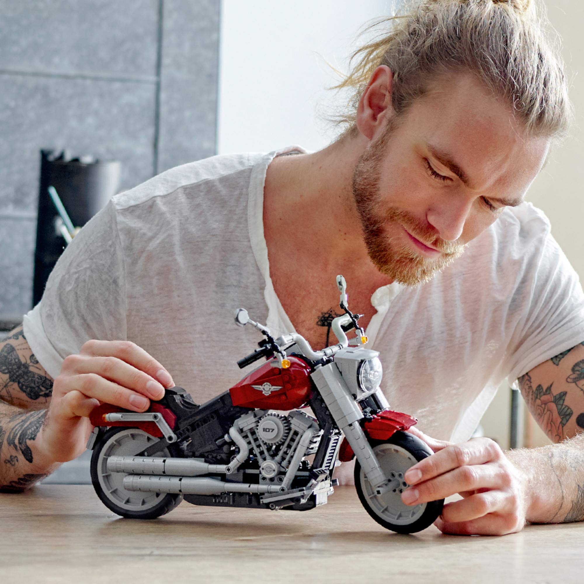 LEGO Creator Expert Harley-Davidson Fat Boy 10269 Building Kit (1,023 Pieces)