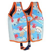 Swim Vest for Kids, Toddler Swim Aid Training Vest, Premium Neoprene, Ideal Buoyancy Swimming Aid for Boys, Girls and Toddlers, with Adjustable Safety Strap