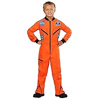 Kid's Astronaut Costume Orange Jumpsuit Astronaut Costume