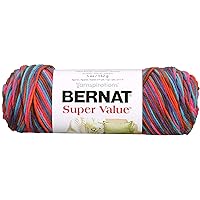 Bernat Super Value Yarn, Ombre, 5 Ounce, Sedona Sunset