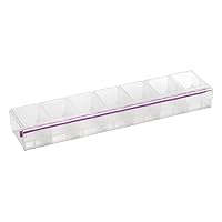 Craft Mates Items Craft & Sewing Supplies Storage, 7 Locking Compartments (3XL), Clear Lids