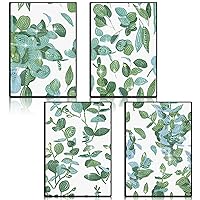 Ctosree 4 Pack Spring Diamond Painting Notebook, Eucalyptus Leaves Diamond Art Kits, DIY Diamond Journal,a5 Leather Arts and Crafts for Adults Kids Diamond Sketchbook with Tools for Drawing