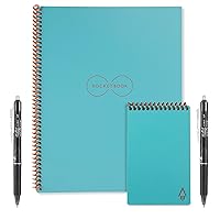 Rocketbook Fusion Smart Reusable Notebook, Black, 8.5x11, 42 pg, 7 Page  Styles