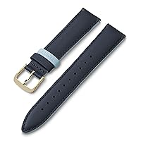 Timex 20mm Genuine Leather Strap – Gray with Rose Gold-Tone Buckle