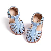 Felix & Flora Toddler Girls Sandals Soft Rubber Princess Flat Shoes Summer Flower Girl Shoes