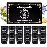 12 Pack Scented Candles Gift Set 2.5oz Strong Fragrance Aromatherapy Jar Candle Soy Wax Decorative for Home Bath and Body Works Best Gifts Women.