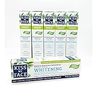 Toothpaste Whitening Cool Mint 4.5 Ounce (Flouride-Free) (133ml) (6 Pack)